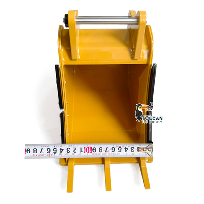 TOUCAN 1/8 Metal RC Excavator Attachments for 385CF Hydraulic Digger, Ripper, Bucket, Rake, Quick Coupler & Construction Model