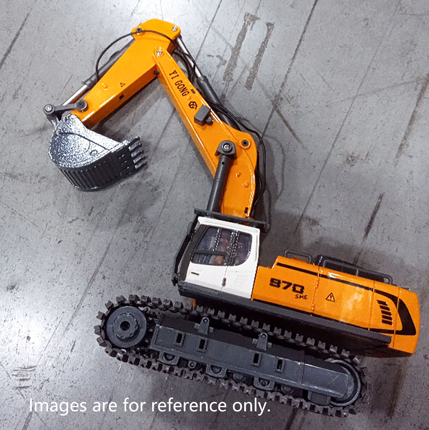 Second Hand US Stock 1/50 RC Excavator K970 Engineering Vehicle Remote Control Electric Lifting Digger Metal Bucket Tracks Light Sound RTR Battery