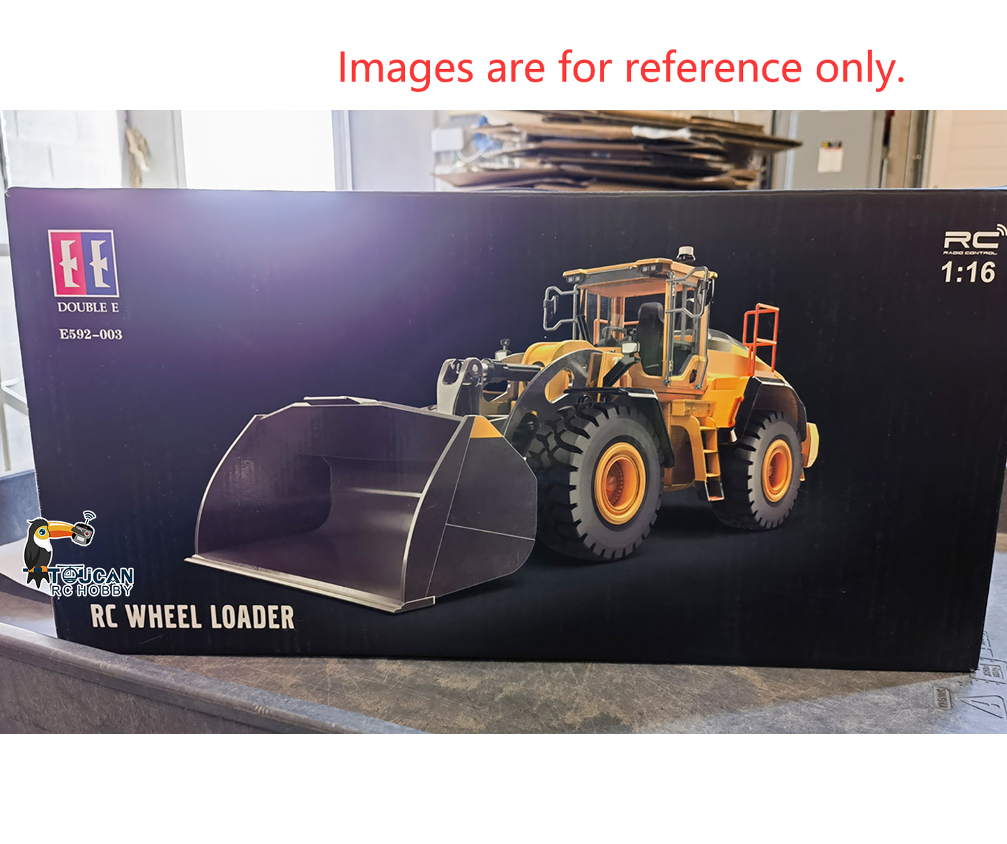 Second Hand CA Stock L260H Loader 1/16 Double Eagle E592 RC Loader Remote Control Car Light Sound