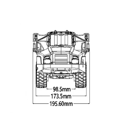 KABOLITE K960 1/20 RC Hydraulic Articulated Truck 6x6 RC Dumper