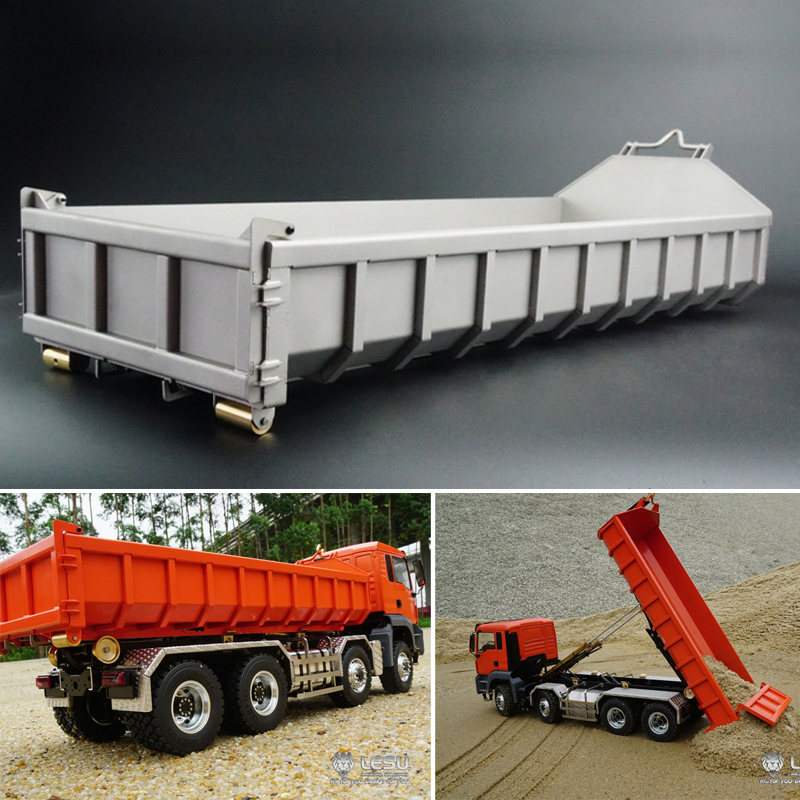 EN STOCK LESU 1/14 8*8 Camion Dumper Hydraulique RC 20160901