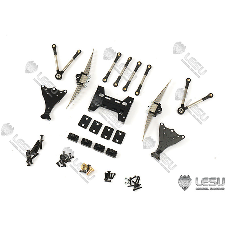 LESU Metal Rear Suspension Set Pneumatic Suspension for TAMIYA 1/14 RC Truck Axles DIY