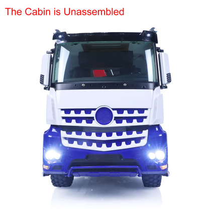 IN STOCK LESU 1/14 8x8 RC Metal Hydraulic Truck Dumper Tipper With Crane Z0017