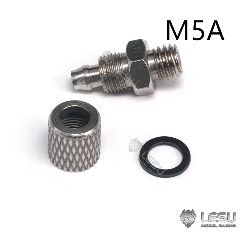 LESU A M3 Metal Straight Nozzle for 1/14 RC Tractor Truck DIY Model Car TAMIYA