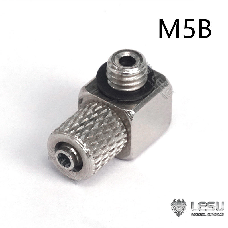 LESU A M3 Metal Straight Nozzle for 1/14 RC Tractor Truck DIY Model Car TAMIYA