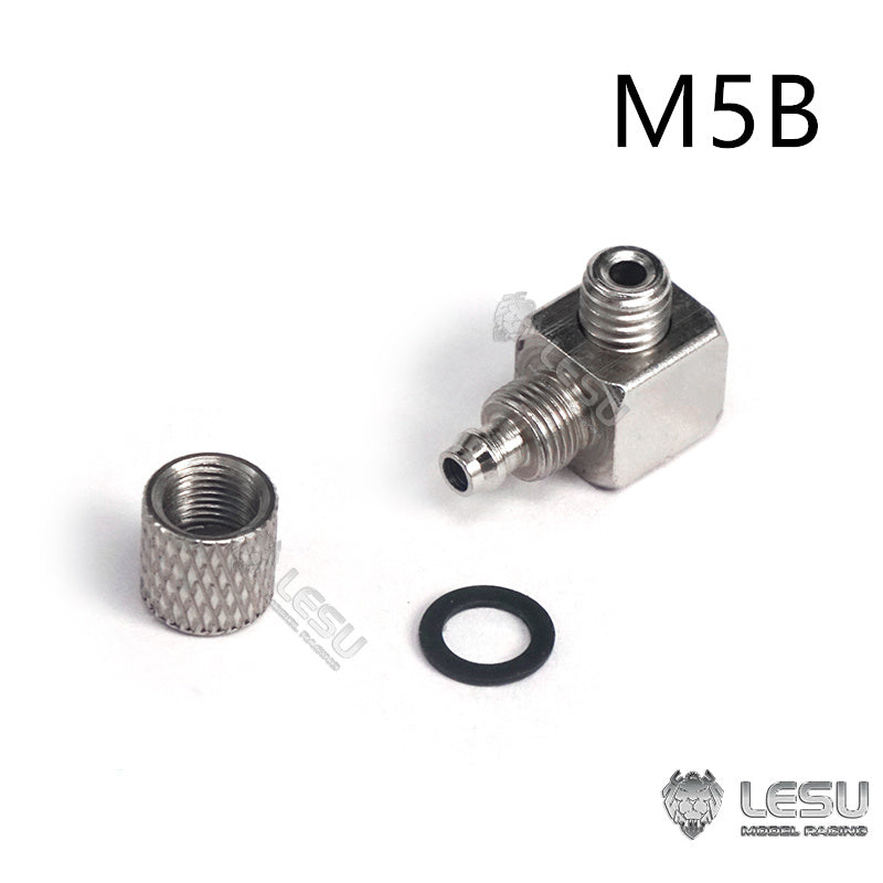 LESU A M3 Metal Straight Nozzle for 1/14 RC Tractor Truck DIY Model Car TAMIYA