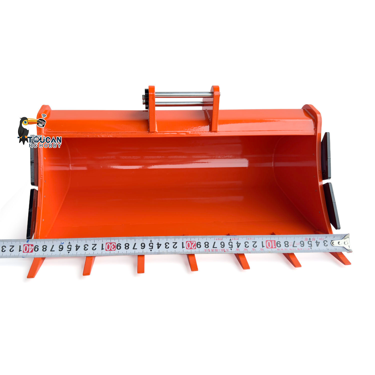TOUCAN 1/8 Metal RC Excavator Attachments for 385CF Hydraulic Digger, Ripper, Bucket, Rake, Quick Coupler & Construction Model