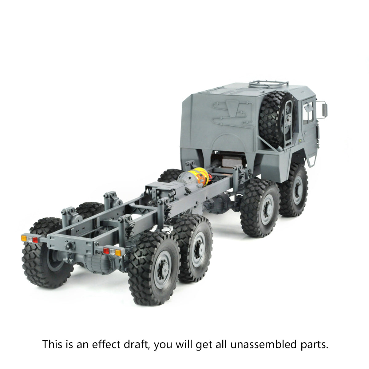 CROSSRC 1/12 MC8C 8*8 RC Off-road Military Truck KIT