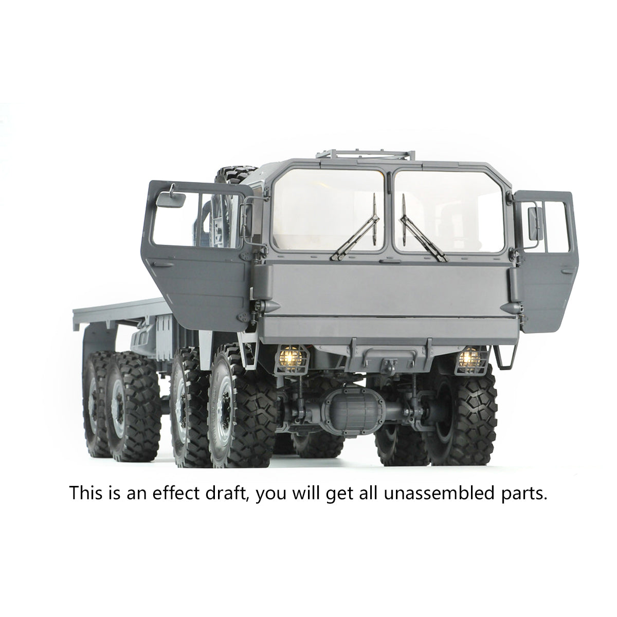 CROSSRC 1/12 MC8C 8*8 RC Off-road Military Truck KIT