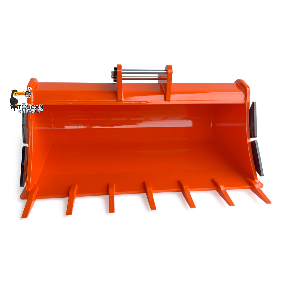 TOUCAN 1/8 Metal RC Excavator Attachments for 385CF Hydraulic Digger, Ripper, Bucket, Rake, Quick Coupler & Construction Model