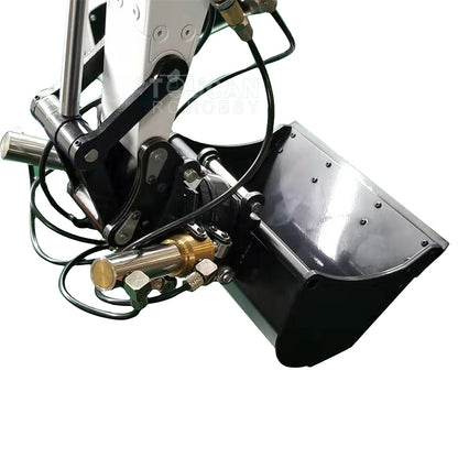 MTM Metal Hydraulic Tiltable Rotable Bucket Telescopic Boom Claw for 1/14 EC380 946 RC Hydraulic Excavator Digger
