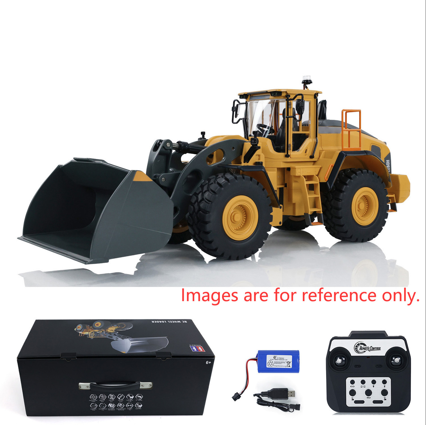Second Hand CA Stock L260H Loader 1/16 Double Eagle E592 RC Loader Remote Control Car Light Sound