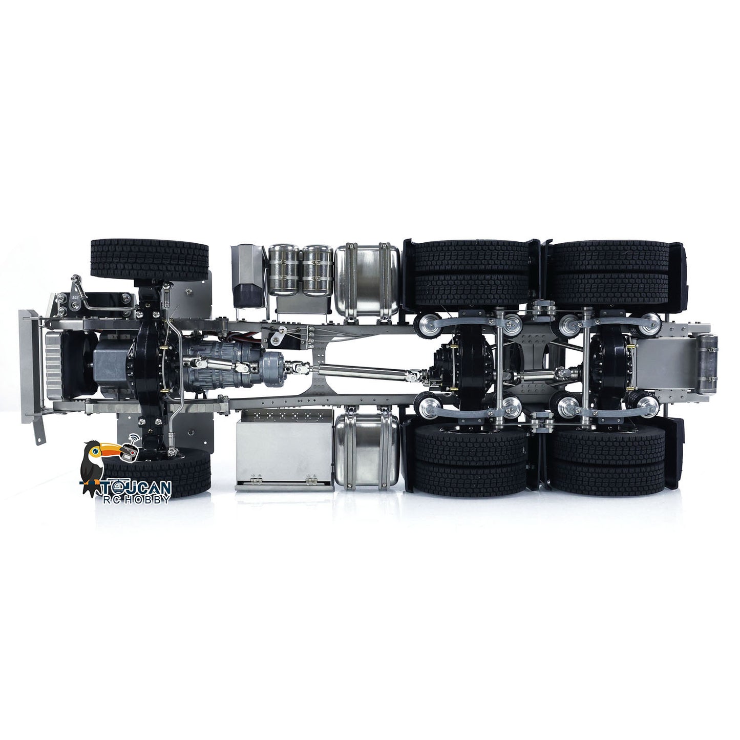 Mercedes AROCS RC truck ScaleC heavy duty 6x6 chassis side profile