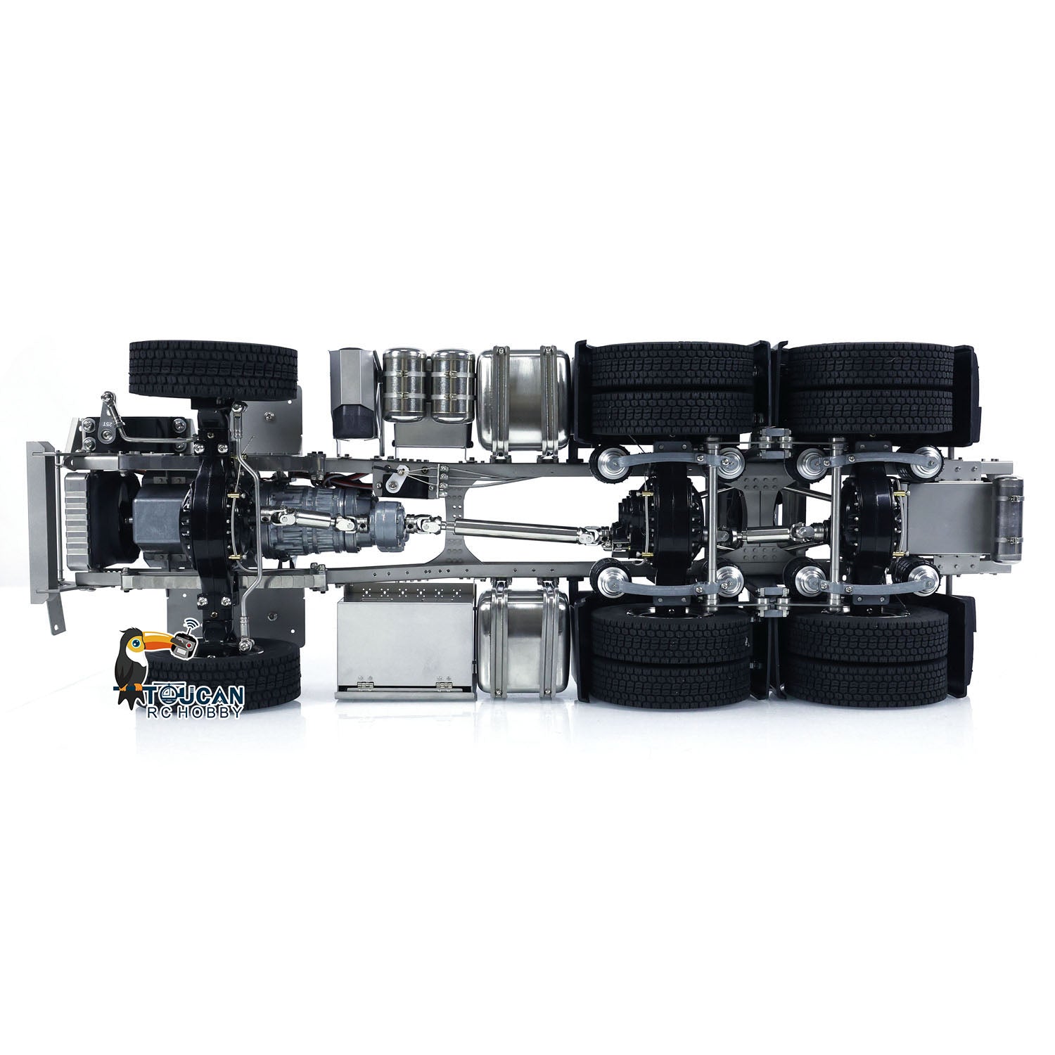 Mercedes AROCS RC truck ScaleC heavy duty 6x6 chassis side profile