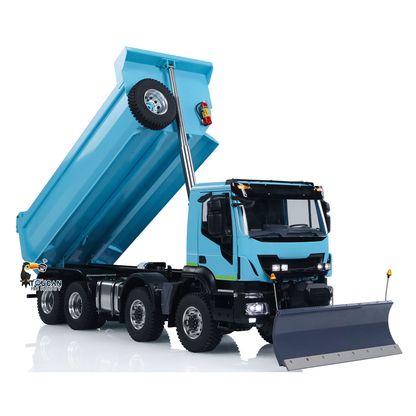 1/14 8x8 Metall PNP Hydraulischer RC LKW Kipper mit 2-Gang Getriebe Getriebe Sound Light System