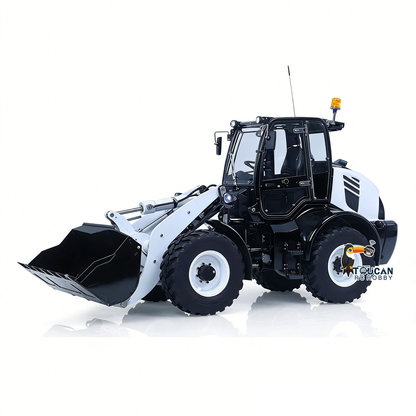 LESU 1/14 4X4 RC Hydraulic Loader Aoue WA100M-8 Metal Remote Control Construction Vehicle Model 4CH Valve Axle Lock Sound Light Engineering Machine