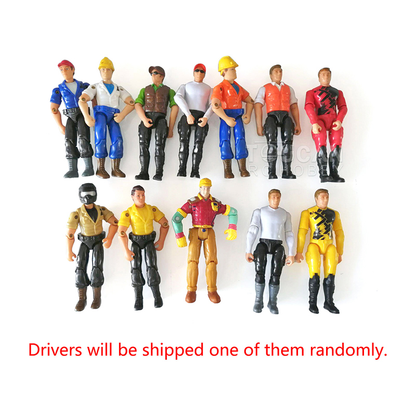 Limited Offer Combo Pack RC Scene Accessory Kit Driver Figurine Roadblock Railing Wooden Box for 1/14 and 1/12 RC Model Construction Vehicles