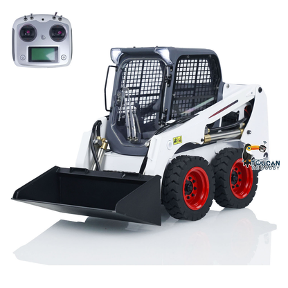 Chargeur hydraulique RC à direction à glissement SM450 en métal 1/14 modèle de voiture à roues télécommandée