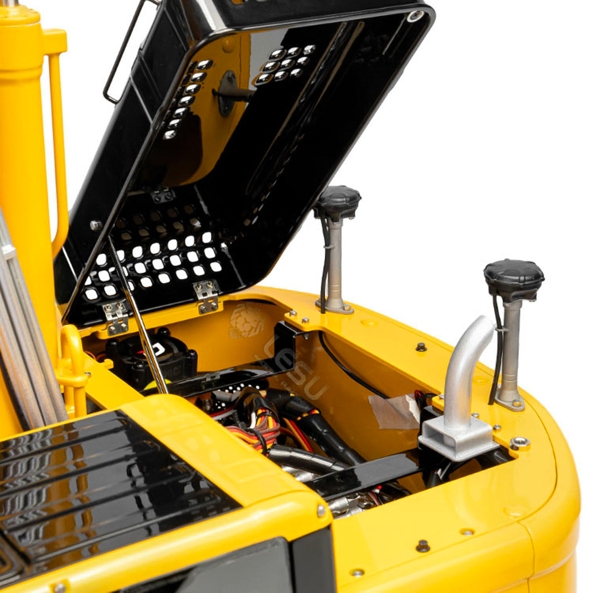 LESU 1/14 Aoue ET26L RC Hydraulic Excavator B0012 RTR/PNP Diggers with Light System Simulated GPS