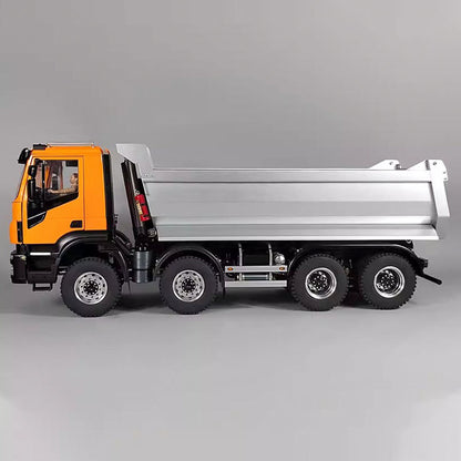 1/14 8x8 Metal PNP Hydraulic RC Truck Dumper Tipper With Differential Lock Axles Sound Light System