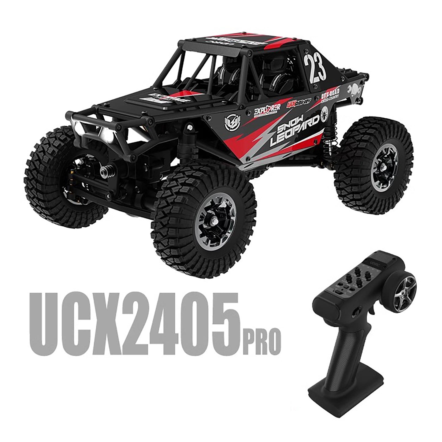 UdiRC UCX2405PRO 1/24 2.4G 4WD RC Rock Crawler Brushless Motor ESC Radio Controlled Off-Road Vehicles RTR Model Car Toys Battery