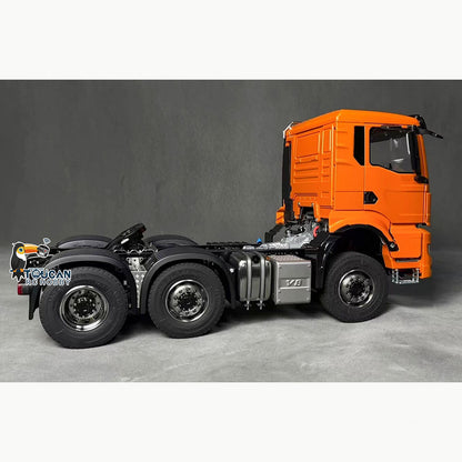 TOUCAN 1/14 Metal 6X6 Remote Control Tractor Truck RC Lorry Car 3Speed Gearbox Wheelhub Reduction Axle Light Sound System ST8 Radio