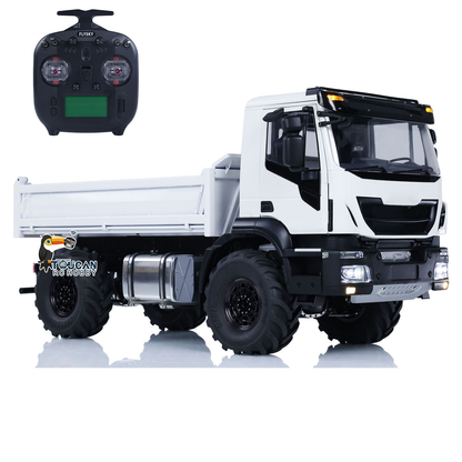 MD 1/14 4x4 Metal RC Hydraulic Dumper Trucks 2Speed Gearbox Differential Locks Remote Control Tipper Model ST8 Radio Light Sound