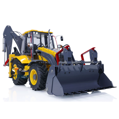 LESU 1/14 Metal Hydraulic RC Backhoe Loader AOUE BL71 2 in 1 Electric Excavator