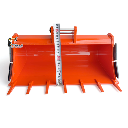 TOUCAN 1/8 Metal RC Excavator Attachments for 385CF Hydraulic Digger, Ripper, Bucket, Rake, Quick Coupler & Construction Model