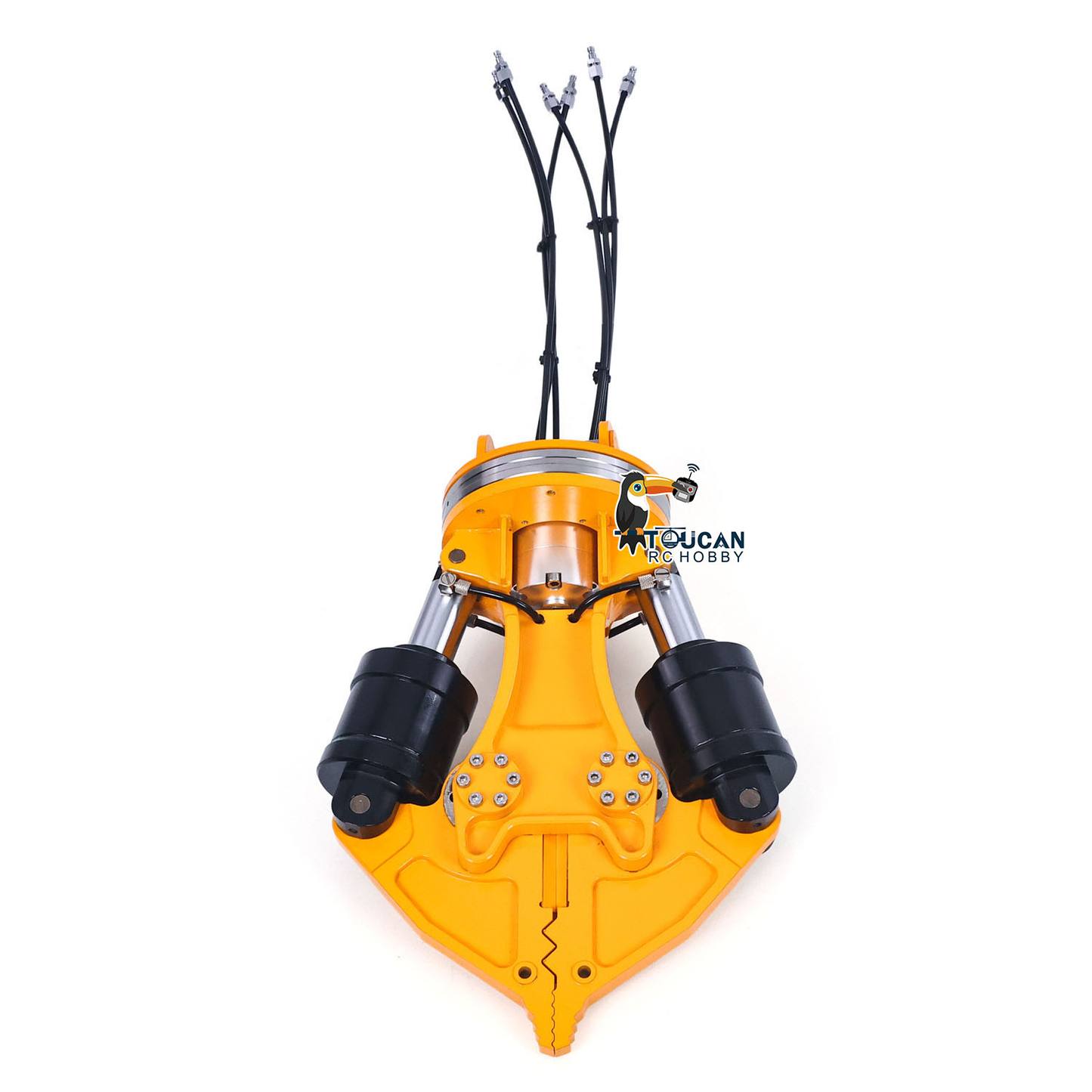 1/12 RC Hydraulic Excavator Attachments Metal Electric Hammer Hydraulic Shear Grille Bucket Rake Ripper Grading Bucket Set for C395 LR976 EC650