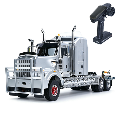 JDM 518K 6x4 1/14 Metal Remote Control Tractor Truck C509 2 Speed Gearbox RC Lorry Car Motor ESC Light Sound System RTR Model