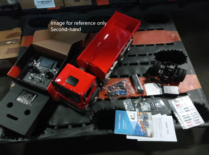 Second Hand US Stock Metal LESU 1/14 Hydraulic RC Full Dump Truck 8x8 & LESU Metal Trailer 25.5*18.2*14CM