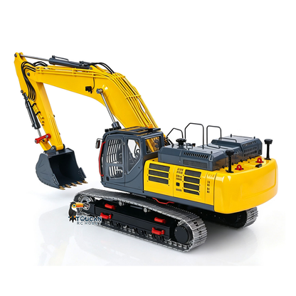 LESU 1/14 RC Metal Hydraulic Excavator SK500 RTR Remote Control Digger Model 6CH Valve 3MAP Pump Relief Valve PL18EV Lite Radio