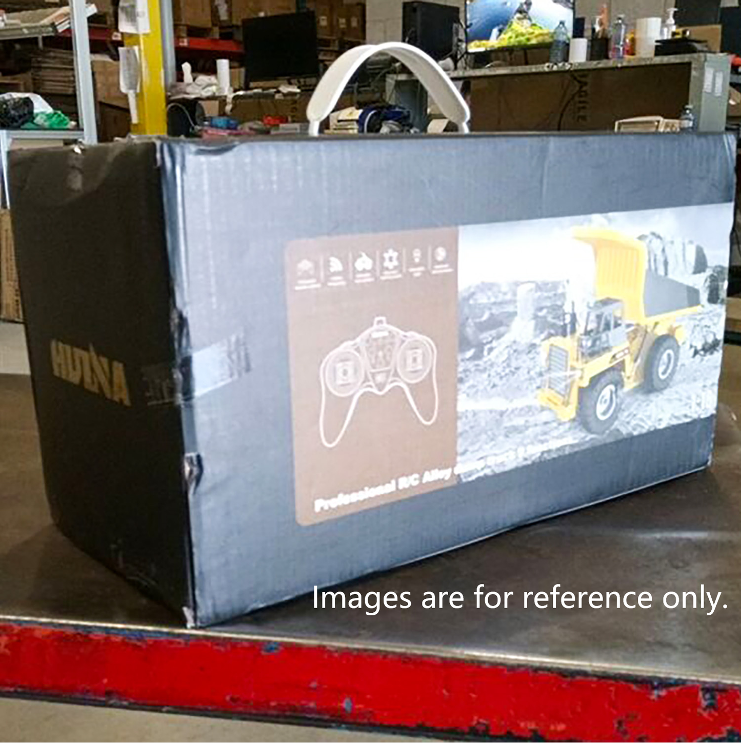 Second Hand CA Stock HUINA 1/18 1533 1:18 RC Dump Truck Remote Control Tipper Car 2.4G Vehicles Toys