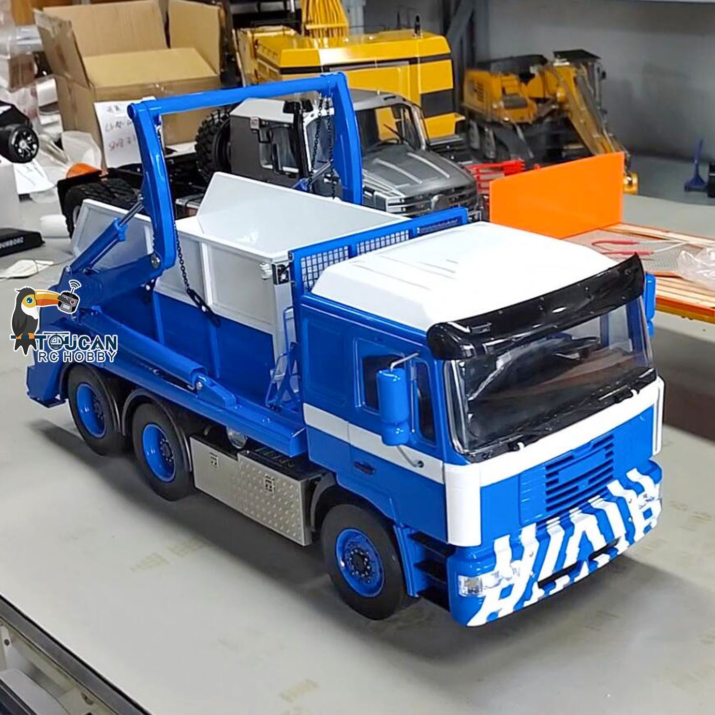 Metal 6X4 RC 1/14 Hydraulic Dump Truck Skip Loader VL18U F2000