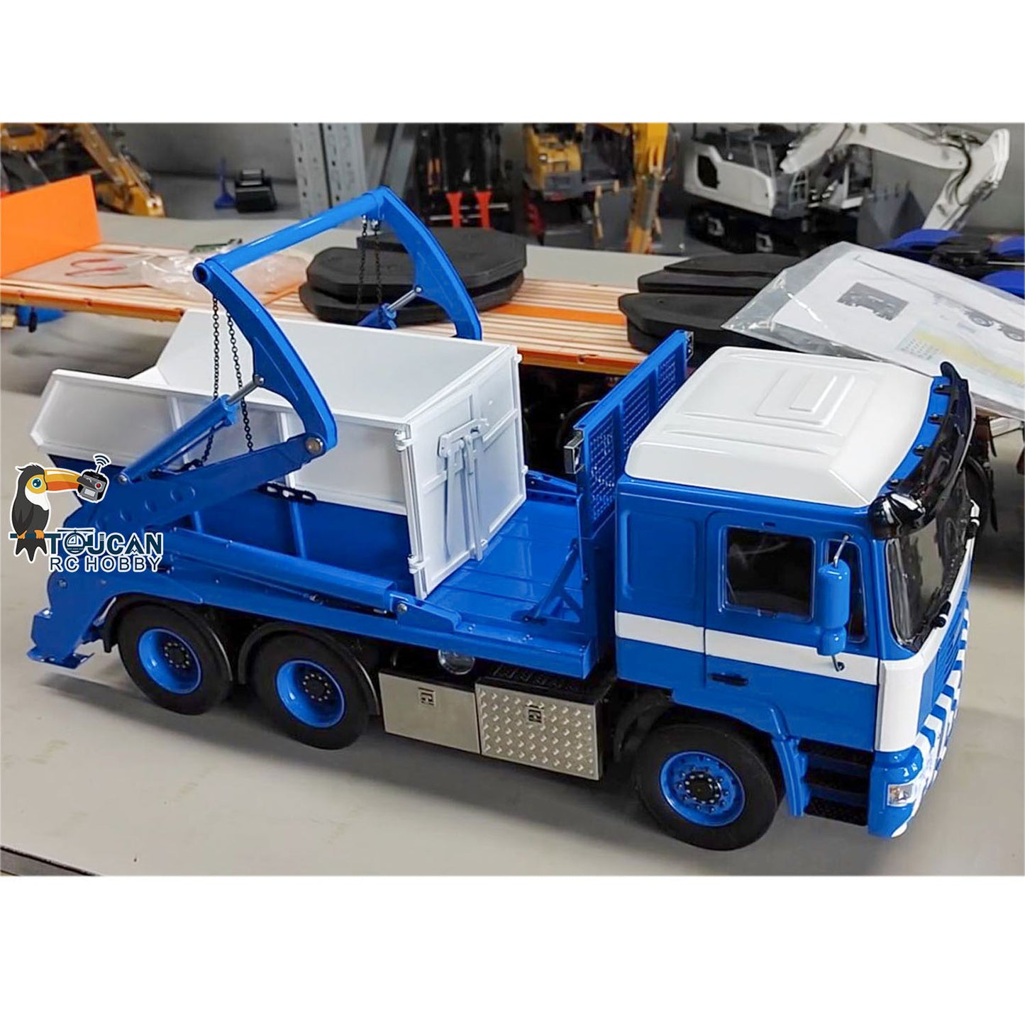 Metal 6X4 RC 1/14 Hydraulic Dump Truck Skip Loader VL18U F2000