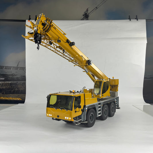 Eyewhale D1050 Metal 1/14 RC Hydraulic Mobile Crane Truck All Terrain Vehicle 3Axles Radio Control Hoist Model Paladin PL18EV