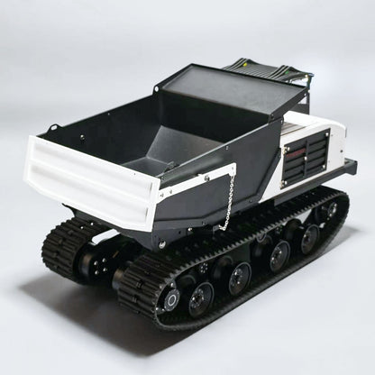 Metal 1/14 Hydraulic RC Dump Truck T14R Panther Crawler Tracked Tipper RTR Construction Machine Light Sound System Flysky ST8 Radio Engineering Vehicle