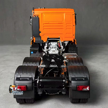 TOUCAN 1/14 Metal 6X6 Remote Control Tractor Truck RC Lorry Car 3Speed Gearbox Wheelhub Reduction Axle Light Sound System ST8 Radio
