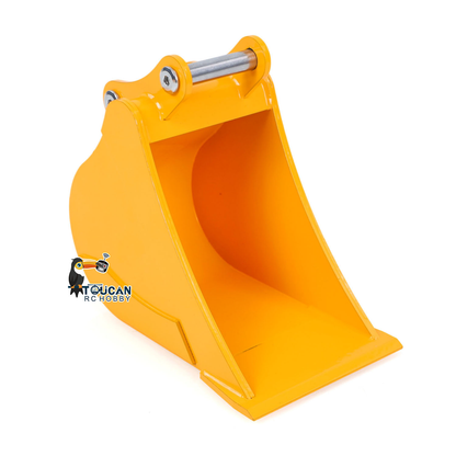1/12 RC Hydraulic Excavator Metal Trapezoidal Bucket Narrow Toothless Toothed Grille Rake Attachment for 323GX Digger Construction Vehicle