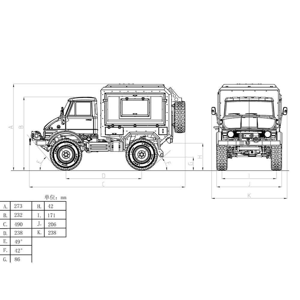 LESU 4X4 1/10 RC Off-road RAVE-UM406 Recreational Vehicle