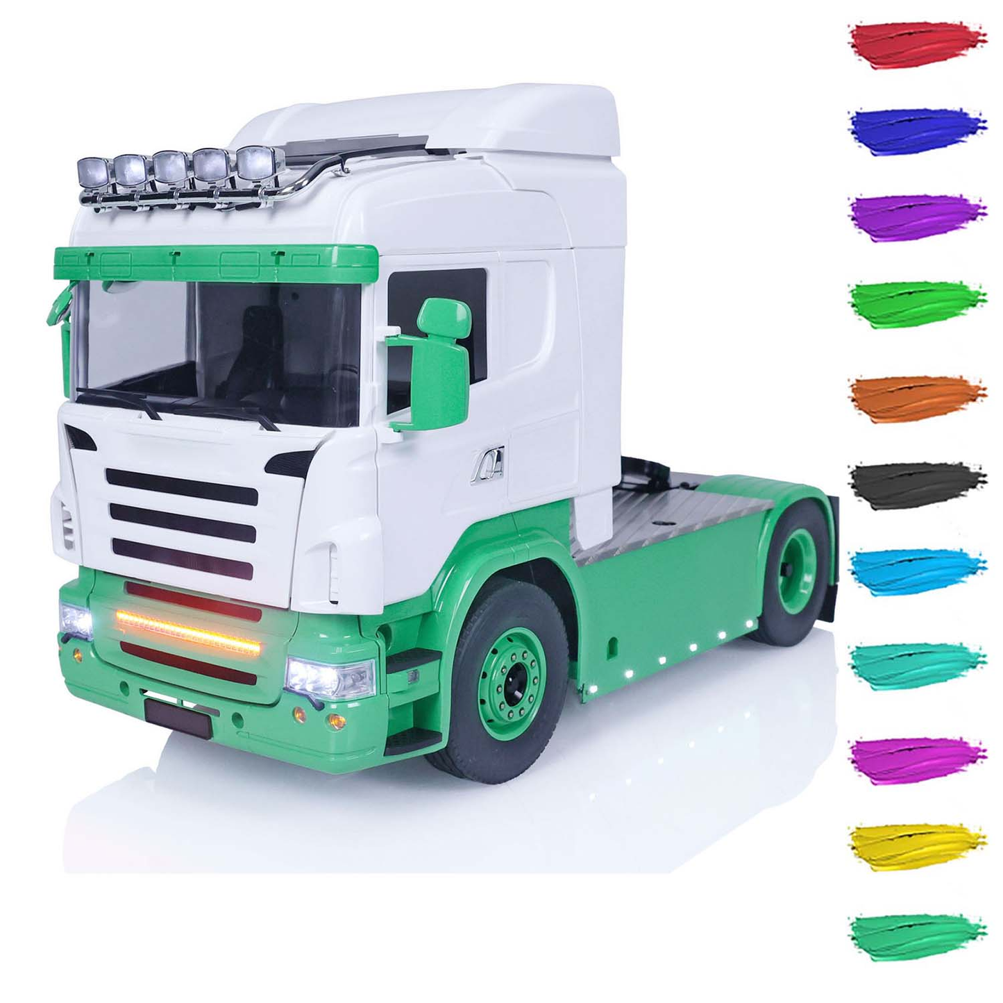 LESU 1/14 4X4 RC Traktor Lkw Metall Chassis Auto