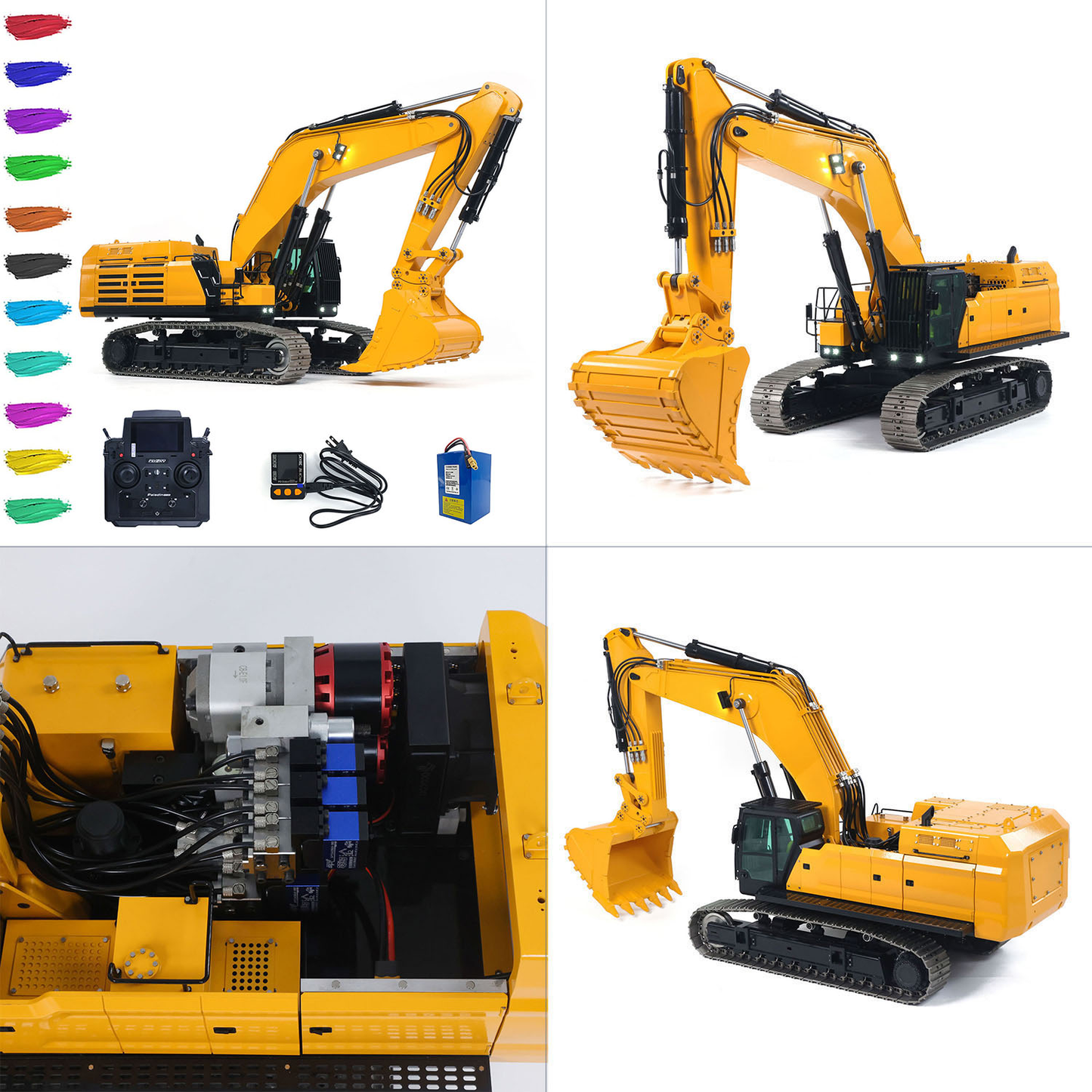 1/12 RC Hydraulic Heavy Excavator 395F Metal Digger RTR 1.0L Dual Pump Paladin PL18EV LITE Radio