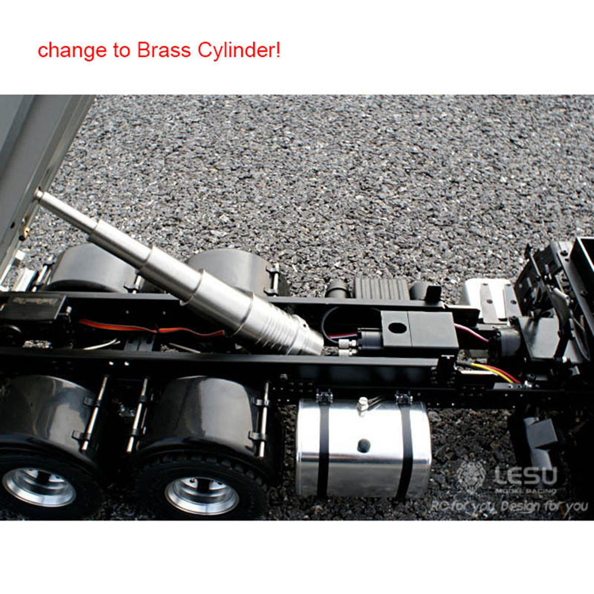 LESU 1/14 6*6 Metal Hydraulic Dumpe Radio Control Truck ESC Gearbox Battery & Charger& Radio System 540 Power Motor