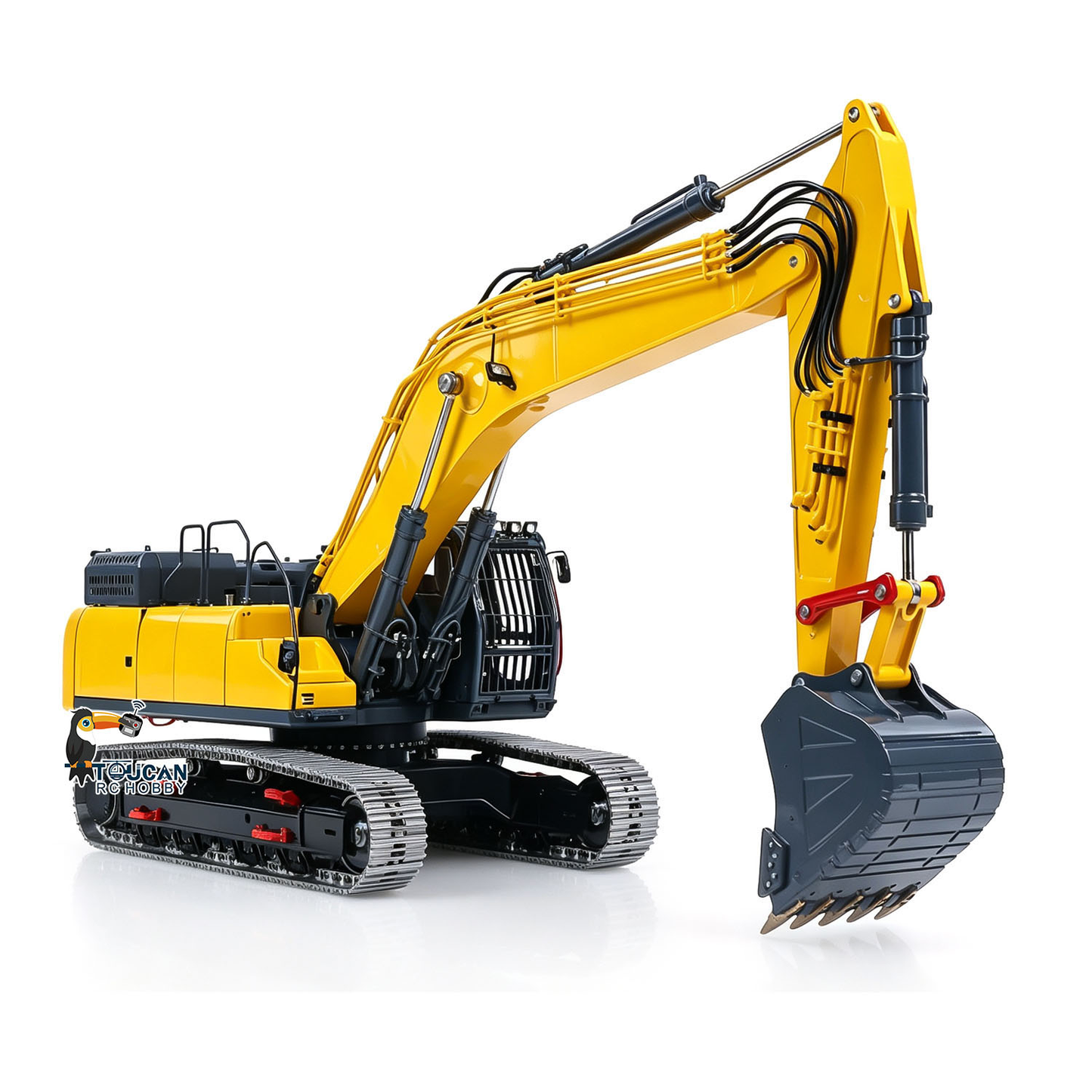 LESU 1/14 RC Metal Hydraulic Excavator SK500 RTR Remote Control Digger Model 6CH Valve 3MAP Pump Relief Valve PL18EV Lite Radio