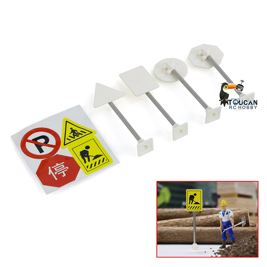 Decorative Traffic Sign Barrier Cones Guardrail Crash Bucket For DIY