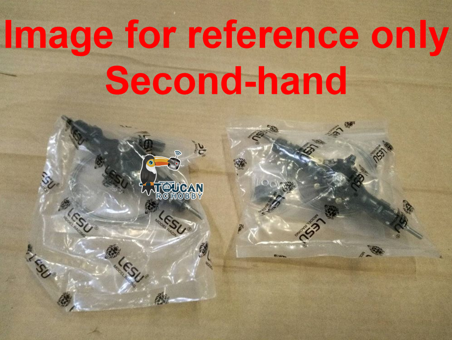 Second Hand Fast Free Shipping LESU Metal Rear Axle Differential Lock 1/14 RC Tractor Truck Model Q-9017
