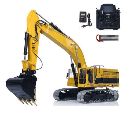 LESU Metal 1/14 RC Hydraulic Excavator C374F Radio Controlled Digger Heavy Machine Paladin PL18EV LITE Battery Sound Smoke RTR or PNP