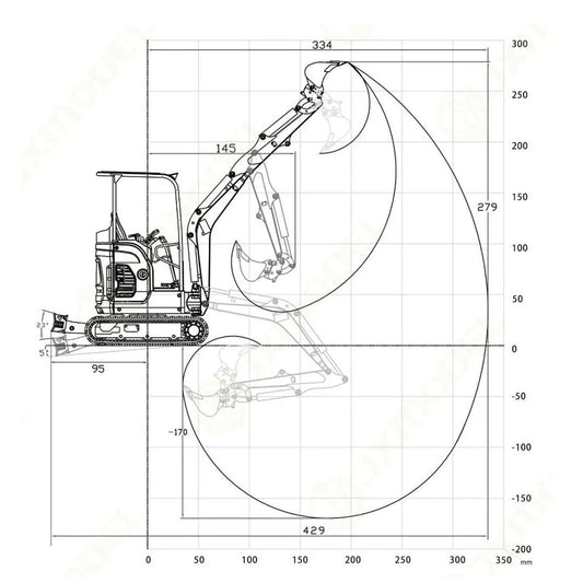 JX Model 1/14 E20 RC Hydraulic Excavator Mini Remote Control Digger with I6S Radio System 4CH Reversing Valve Sounds Light