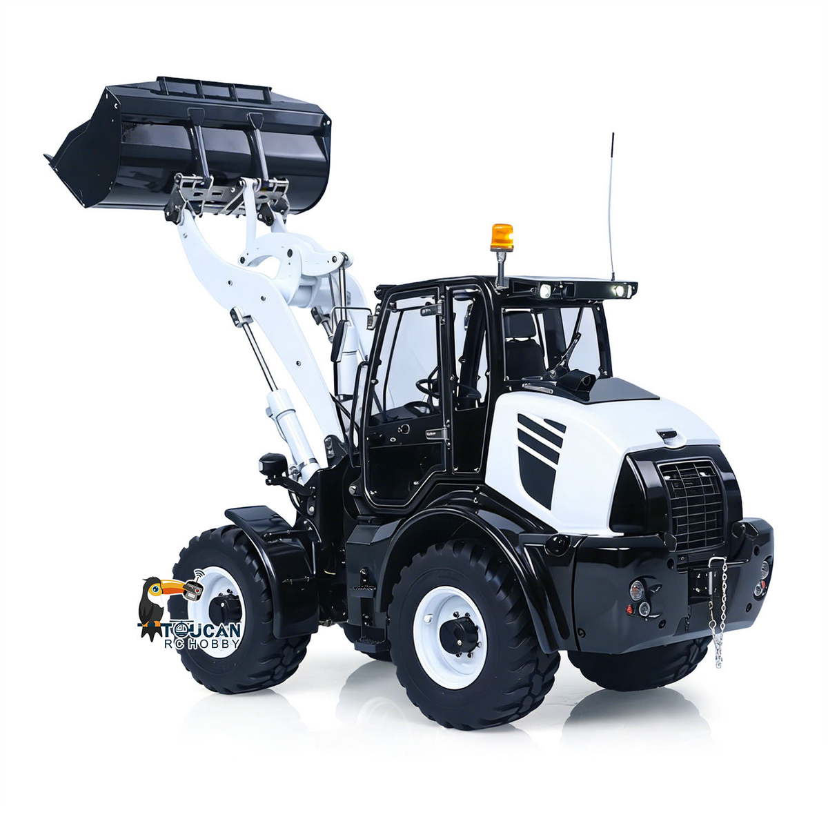 LESU 1/14 4X4 RC Hydraulic Loader Aoue WA100M-8 Metal Remote Control Construction Vehicle Model 4CH Valve Axle Lock Sound Light Engineering Machine